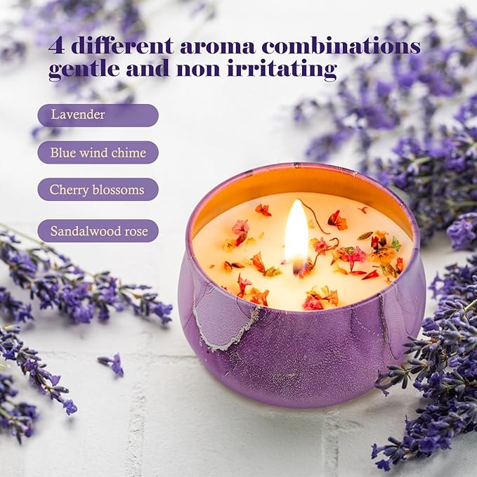 12 Pack Scented Candles Gifts for Women,Soy Scented Candles for Home, Aromatherapy Candle Gifts Set for Christmas Day, Holiday,Birthday, Mothers Day, Valentine's Day