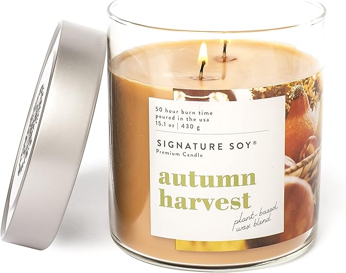 Lidded Autumn Harvest Scented Candle