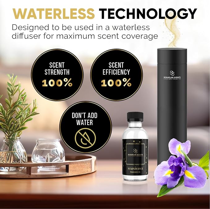 Luxury Hotel Diffuser Oil for Hotels and Homes - Aromatherapy Oils for use with an Essential Oil Diffuser at Home - Fragrance-Scent Diffuser Oil Blend (Pumpkin Spice) 4.05fl oz (120ml)