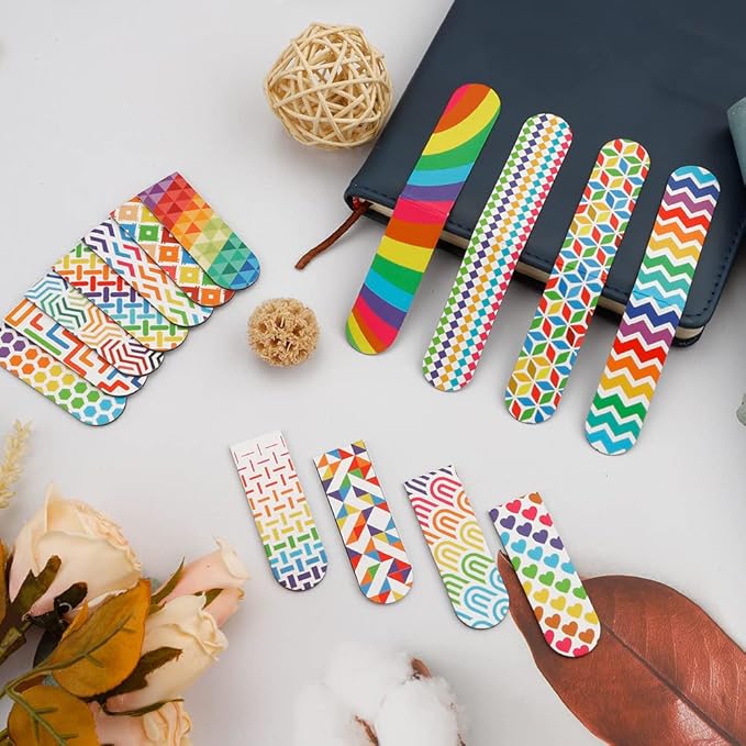 Magnetic Bookmarks - 15PCS Colorful Irregular Cute Magnet Bookmark Clips for Women, Men & Kids (Style-2)