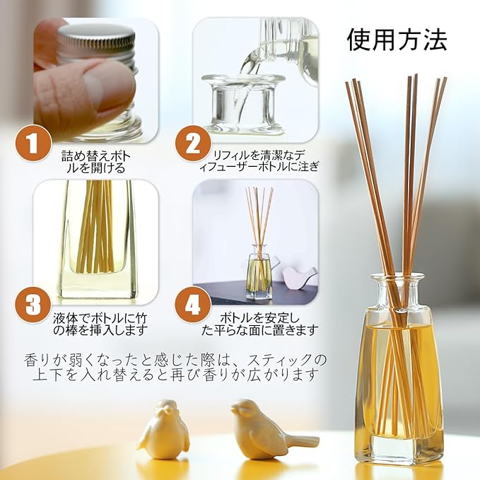 Cinnamon Reed Diffuser Refill with Natural Essential Cinnamon Oil 6.8 Fl Oz - Fresh & Long Lasting Fragrance - Reed Diffuser Oil Refill for Aromatherapy - Home - Fitness - Boutique