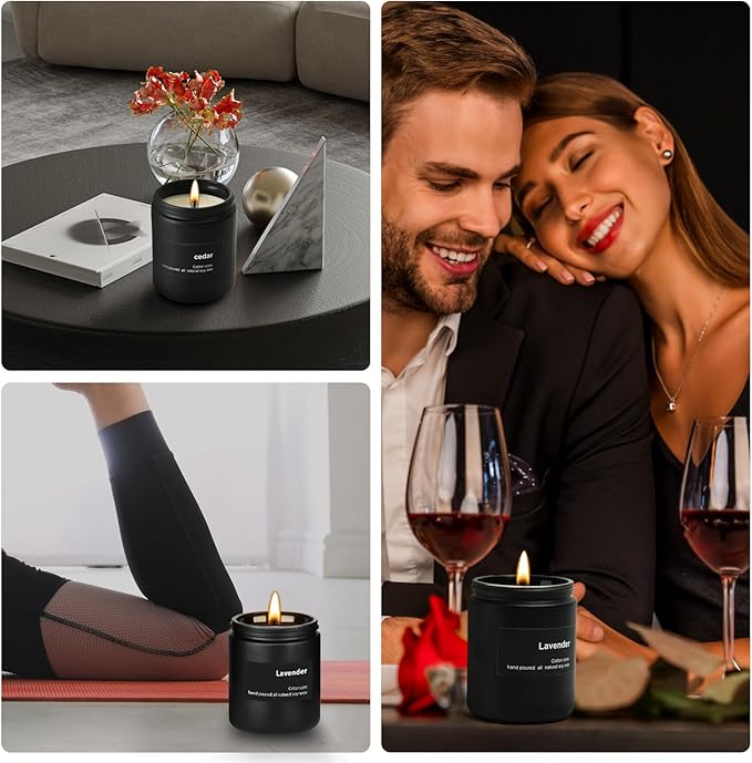 Scented Candles,Candles for Men,7oz Cedar Candle,Long Lasting with 40H Burn Time,Aromatherapy Candle for Home.