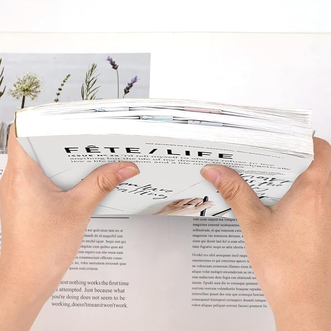 15 Pieces Bookmarks, Magnetic Bookmarks for Women, Page Markers for Students Teachers Reading (Floral Style)