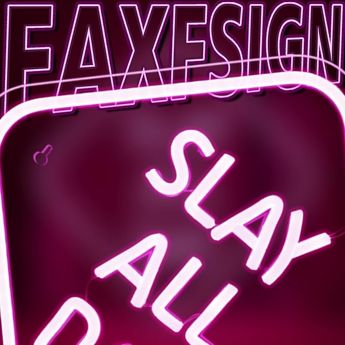 Slay All Day Neon Sign Pink Led Neon Light For Wall Decor Slay Queen LED Neon Light Aesthetic Preppy Girl Dimmable Light Up Sign For Bedroom Room Dorm Y2k Party Teen Girls Gifts