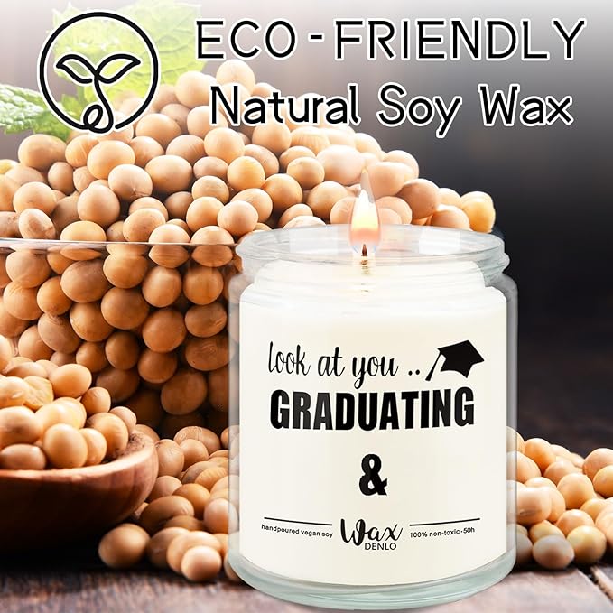 Graduation Gifts for Her Him Funny Graduation Candle Aromatherapy Soy Candles Home Sweet Scented Candles for Class of 2025 High School College Bachelor Degree Gifts
