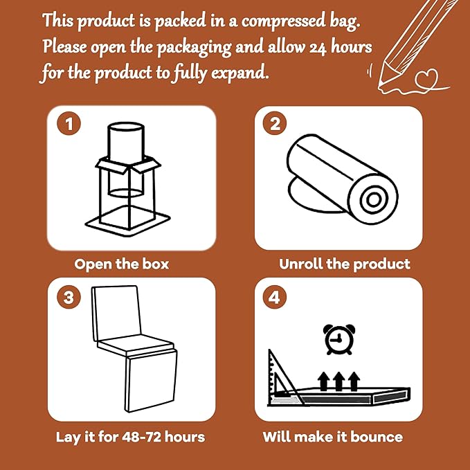 HOMBYS 3-in-1 Recliner Seat Cushion with Lumbar Support Pillow & Footrest, Multi-Functional Adjustable Height 2" to 6" for You to Choose, Non-Slip Memory Foam Chair Cushion for Elderly, Brown