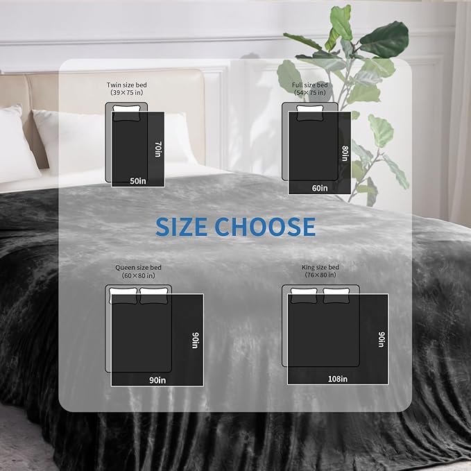 Guohaoi Cooling Blanket (90"x108"King Size) for HotSleepers,Decortive Tie Dye,Absorbs Heat to Keep Body Cool for Night Sweats,Arc-Chill Q-Max >0.5Cool Fiber,Keep Cool,All-Season.