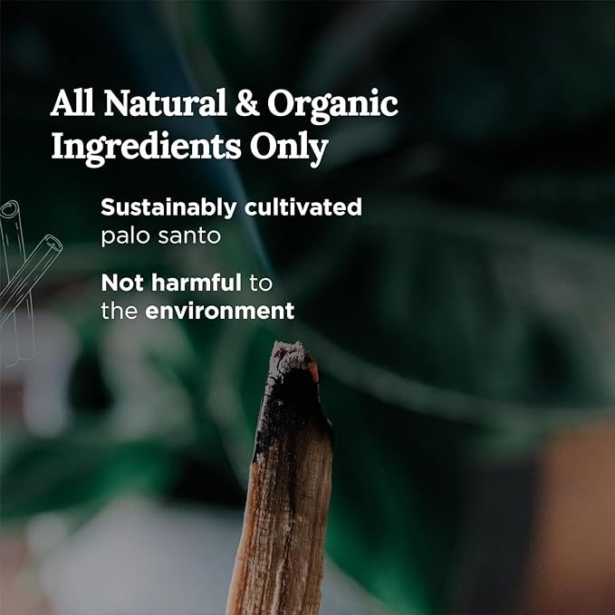 Magnificent 101 Long Lasting Palo Santo Smudge Candle - 6 Oz - 35 Hour Burn Time | Essential Oils, 100% Natural Ingredients | Smoke Free, Petroleum Free Candle to Cleanse Your Home