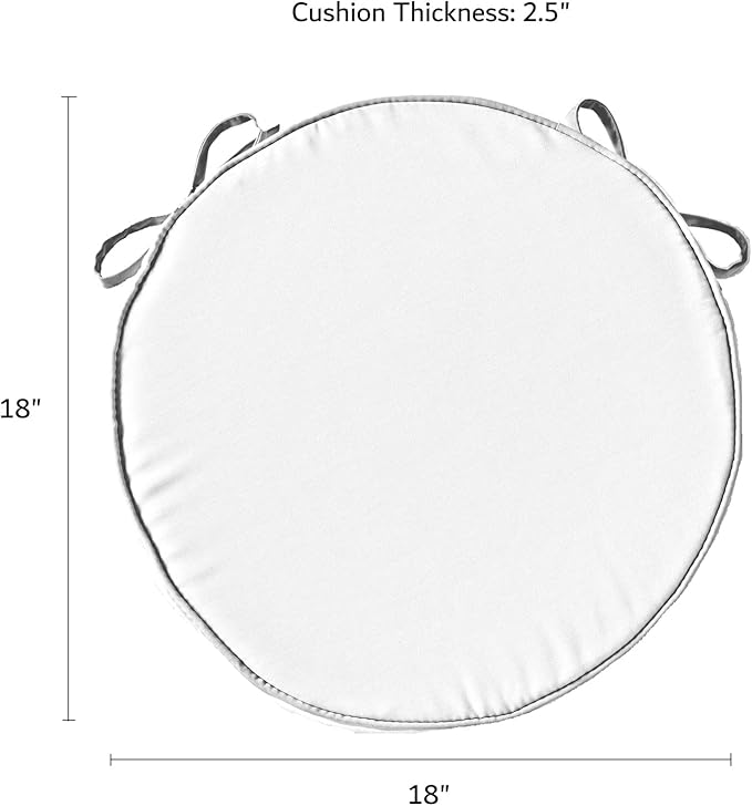 Greendale Home Fashions Outdoor 18-inch Round Reversible Seat Cushion, 2-Pack, Painted Desert 2 Count