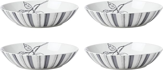 Oneida Sketchbook Piece Dinnerware Set, 12 Count, White, Dorm Necessities, Dorm Essentials