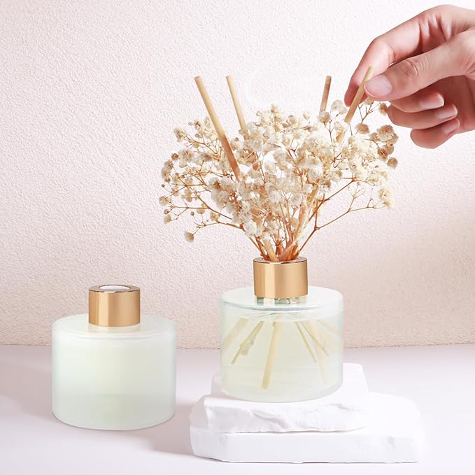 Reed Diffuser Set, 5.28oz (150ml) Fruit Scent Diffuser 1 Pack with 8 Sticks Long Lasting Fragrance for Home, Bathroom, Room Decor