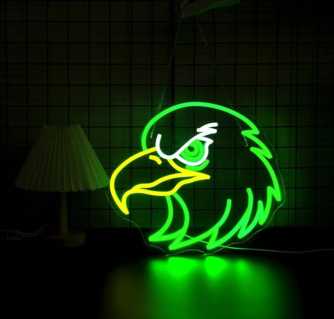 Eagle Neon Sign for Wall Decor Led Neon Signs Light Up Sign Room Decor Neon Lights Sign USB Powered