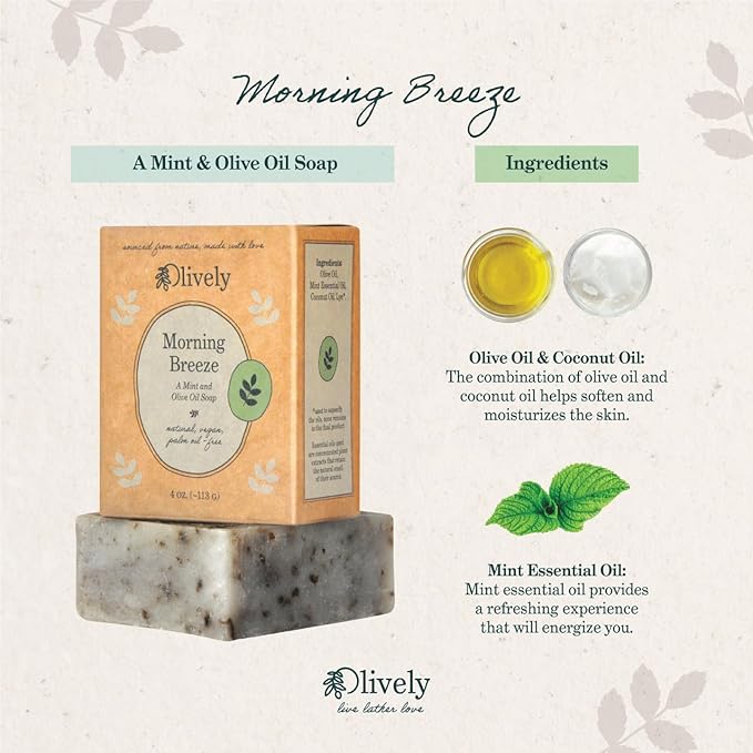 Morning Breeze - A Mint & Olive Oil Soap