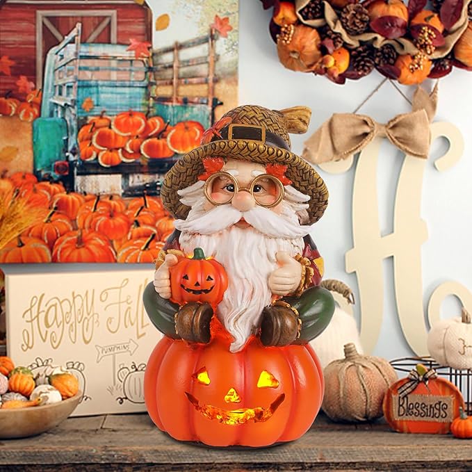 Thanksgiving Fall Gnomes Decorations for Home Handmade Gnomes Autumn Decor Fall Harvest Table Decor for Home Office Shelf Kitchen - Thanksgiving Autumn Gift