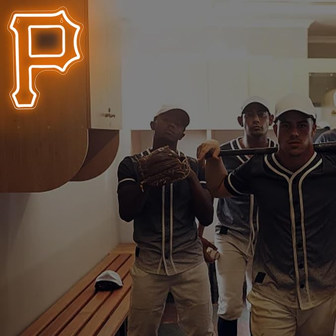 Baseball Neon Signs for Wall Decor Baseball LED Neon Light Up Sign Sports Decor for Boys Room Club Garage Bedroom Bar Pub Man Cave Signs for Men Teens Baseball Fans,Size 13.8 * 10.1 inches(FMXD143)