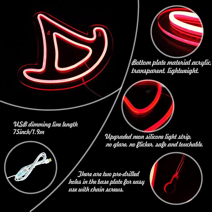 NAIYI FF14 Summoner Neon Sign for Wall Decor, Game Room, Bedroom, Man Cave, Birthday Decorations, Fans Collection, USB Power, Red, 11.8"x 10.6"