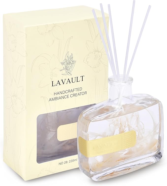 Reed Diffusers for Home - Long-Lasting Room Fresheners - Home Fragrance Diffuser - Scented Oil Diffuser for Aromatic Home - Bathroom Air Diffuser - Chance Scent - 7.4 oz