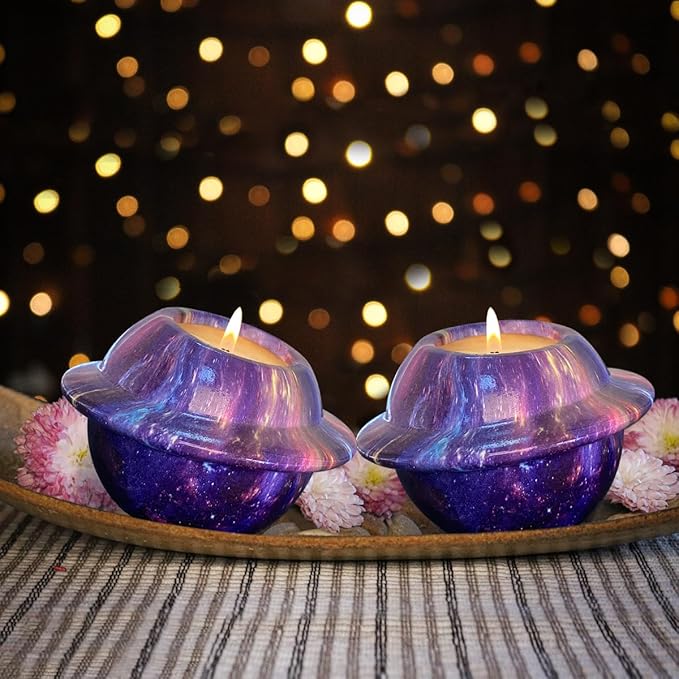 Premium Lilac Scented Candle - Strong Clove, 8 Oz Large Jar, Blue Ceramic, 100% Natural Soy, Non-Toxic, Ideal for Aromatherapy, Gifts & Home Décor