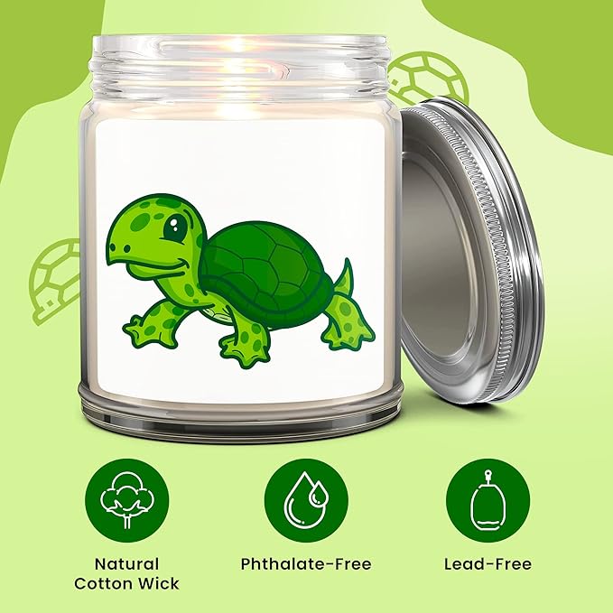 1OAK Lavender Scented Candles - Turtle Candle - Made in USA