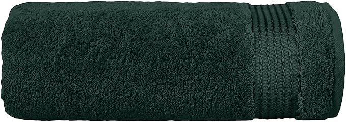 Elegant Comfort Premium Turkish Cotton 1 Piece Jumbo Bath Towel - 35 x 70 inch, Luxurious Hotel Spa Quality 100% Turkish Cotton Large Bath Towel - Highly Absorbent - Soft Bathroom Towel, Hunter Green