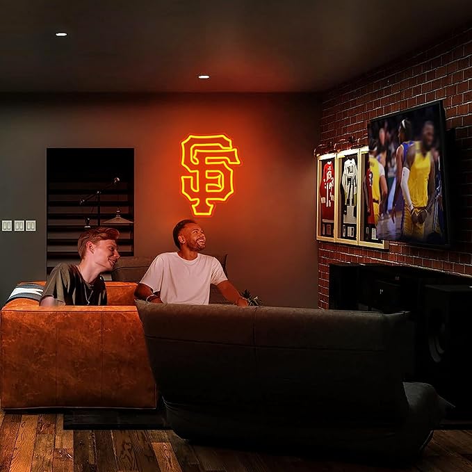 Baseball Neon Sign for Wall Decor Baseball Neon Light for Man Cave Birthday Gifts for Men With Dodge Team Logo Led Sign for Bar Party Dorm Decor Size16.1 * 12.2In(ZYLD062)