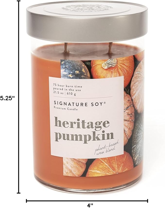 Lidded Heritage Pumpkin Scented Candle