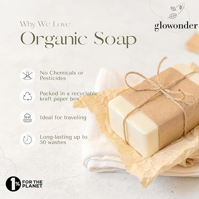 1 Pack -Eucalyptus Spearmint- Handmade Organic Bar Soap for Face and Body - Moisturizing, All-Natural, Cruelty-Free - Botanical Ingredients - Shower, Bath, Hand Soaps, Gifts - 4.5 oz
