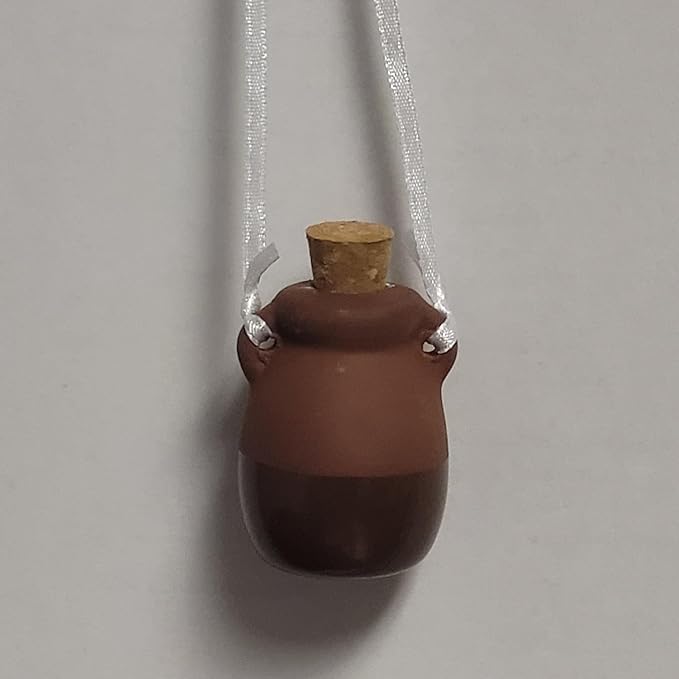 Hosley Set of 4 Terracotta Diffuser Bottles, 2.17 Inch High, Brown, Ideal for Essential Oils, Aromatherapy, Spa, Meditation