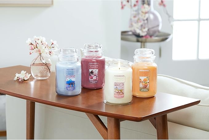 Yankee Candle Sakura Blossom Festival Large Jar Candle, White, Rose