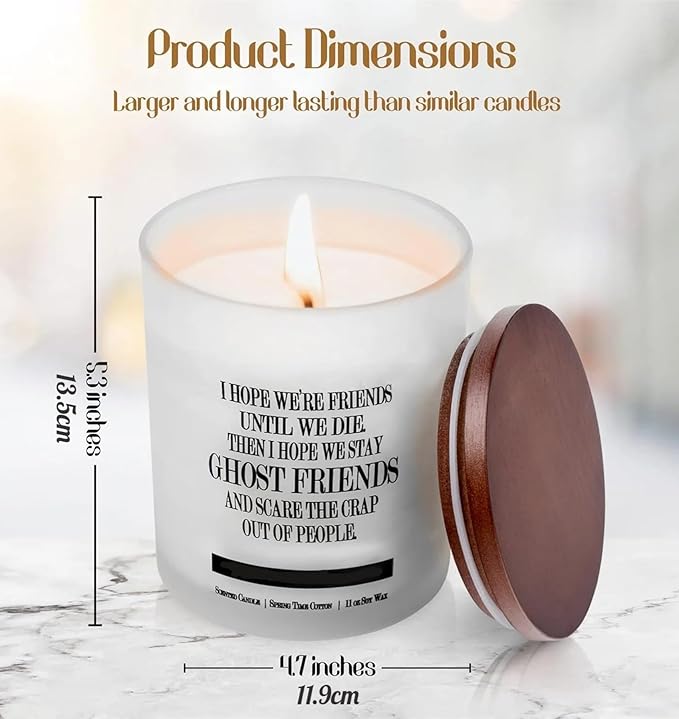 Candles Gifts for Women - Scented Candle Set, Soy Wax Candles for Stress Relief and Home Decor, 11oz Scented Portable Travel Tin Christmas Aromatherapy Candles, Birthday Gifts for Women
