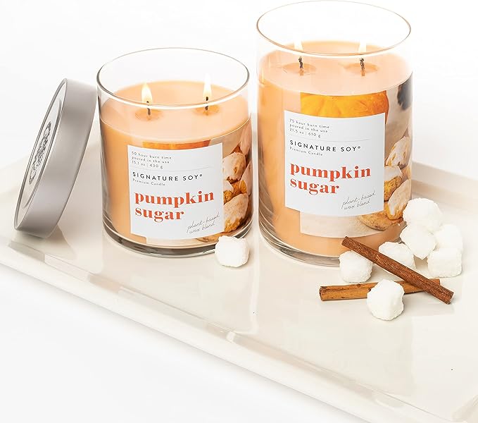 Lidded Pumpkin Sugar Scented Candle