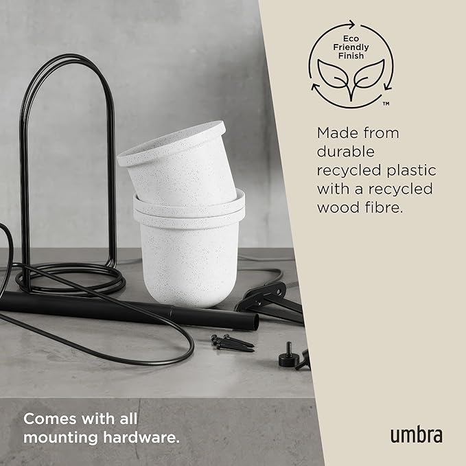 Umbra Triflora Hanging Planter, Set of 5, White