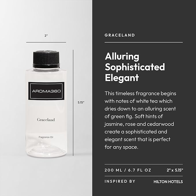 Aroma360 Fragrance Diffuser Oil - Luxury Hotel Inspired - Graceland - 200mL