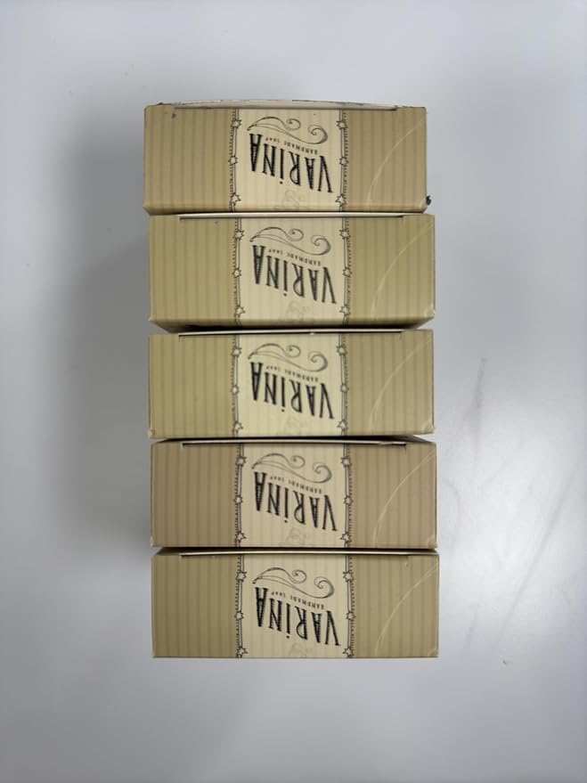 Varina Organic Lavender Variety Bar Soap - Gentle Cleansing for Sensitive Skin, Herbal and Mint - 5 Pack