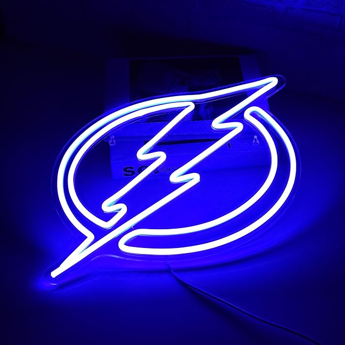 Ice Hockey Neon Sign Wall Decor Sports Neon Sign for Man Cave Hockey Player LED Light for Garage Decor Dormitory Bar Club Shop Wall Great Birthday Gift for Sports Fans Size13.7 * 12.9inch(ZKXD160)