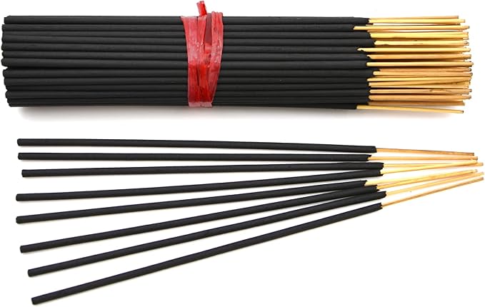 Citronella Exotic Incense Sticks 7 Inch - Bulk 1 Bundle 85 to 100 Sticks - Natural 7" Long Lasting Aroma That Burns for 30 to 45 Minutes.
