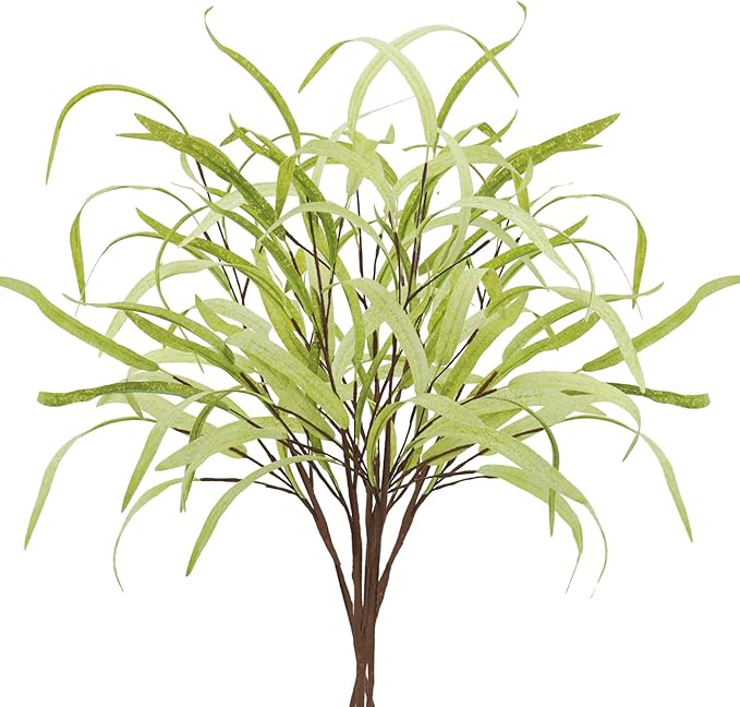 6pcs Artificial Greenery Stems 27.5" Artificial Spring Faux Greenery Stems Plants Fake Greenery Branches for Flower Arrangement Bouquets Floral Vase Wedding Decor