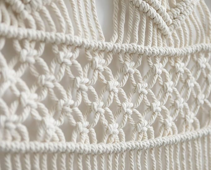 Macrame Wall Hanging Macrame Curtains Boho Door Curtain Panels Handmade Wall Art Home Wall Décor,52"x 57"