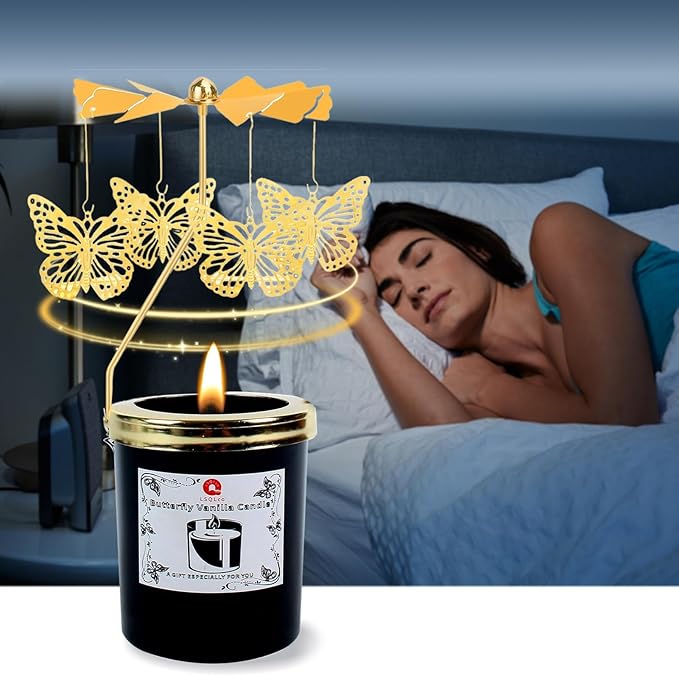 Wild Rose Large Natural Scented Candle, 50 Hour Burn Time, Made with Soy Wax and Essential Oils, Stress Relief Luxury Aromatherapy Candles for Women, Romantic Candle Valentines Day Gifts for Her