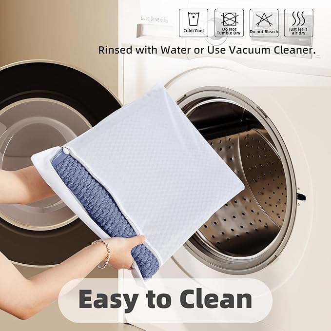 Bathroom Rugs Non Slip Washable, Super Absorbent Thin Bath Mat Quick Dry Low Pile Bathroom Rug, Denim Blue 24"x36"