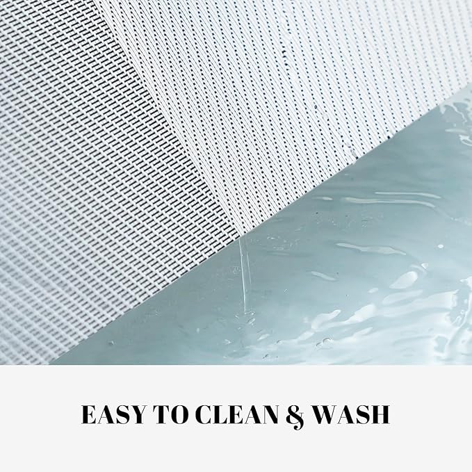 Placemats Set of 6 Vinyl/Plastic Woven Place Mats for Kitchen Table Indoor/Outdoor Washable Placemat Wipeable Dining Table Mats (Silver Cube,6)