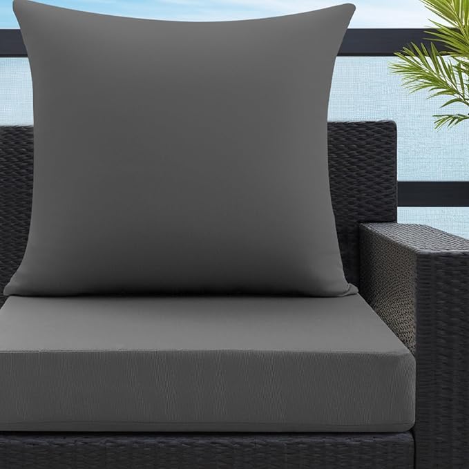 idee-home Outdoor Cushions for Patio Furniture, Waterproof Outdoor Seat Cushion Hampton Bay Deep Seat Replacement Cushions for Garden