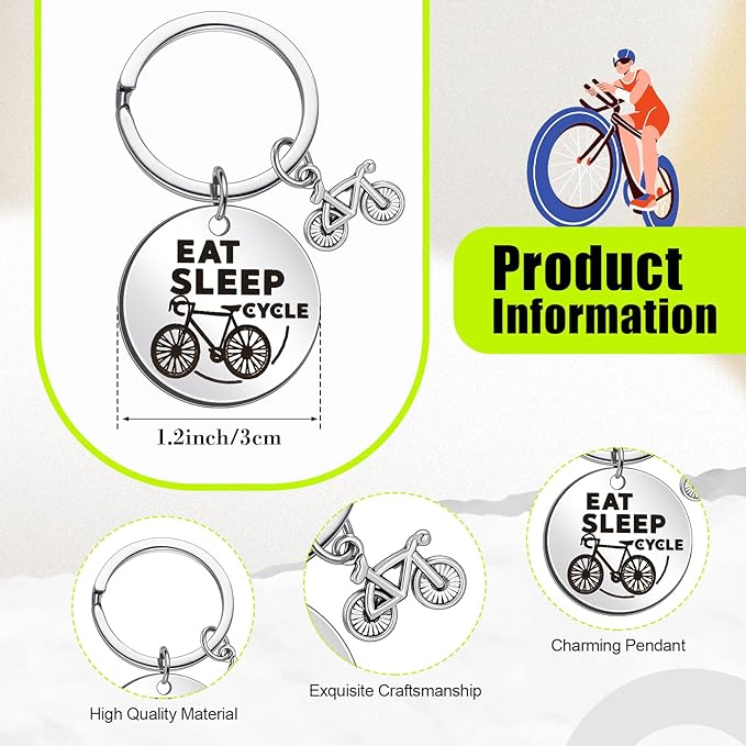 Funny Bicycle Gifts Bicycle Candle and Keychain Gifts for Men Women Set for Him and Her Ideal Gift Sport Lover Family Nurse Doctor