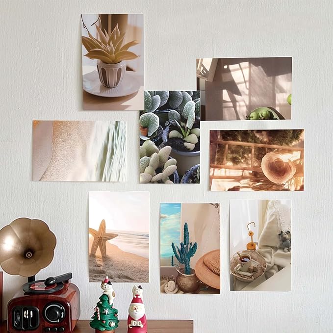LA MAISON COZY Wall Collage Kit, Teen Posters Art Print, 50PCS 4x6'' Vintage Wall Decor Gift for Teen Girls' Dorm Room