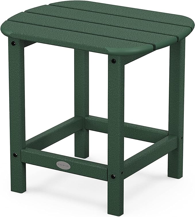 POLYWOOD SBT18GR South Beach 18" Outdoor Side Table, Green