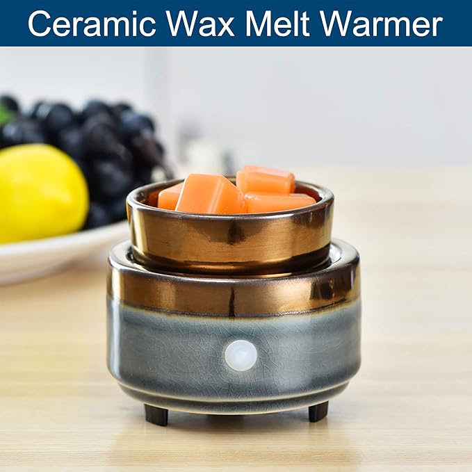kobodon Wax Melt Warmer, Candle Wax Warrmer for Scented Wax, 3-in-1 Ceramic Electric Wax Melter, Wax Cubes as Gifts for Mom Grandma Women