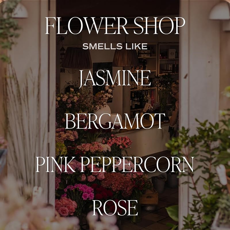 Sweet Water Decor Reed Diffusers for Home - Reed Diffuser for Bathroom with Pink Peppercorn Scent - Reed Oil Diffuser Non Toxic & Cruelty Free Jasmine Bergamot & Rose Scented - Flower Shop 3.5oz