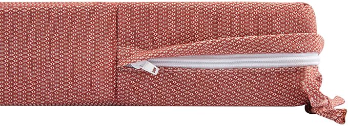 Patio Bench Cushion Covers for Outdoor Furniture with Ties,Water Resistant Loveseat/Settee Cushion Slipcover 54x18x3 Inch for Swing Porch Garden(Replacement Cover Only)-Light Coral Red