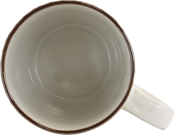 Elama White Lily 16 Piece Luxurious Stoneware Dinnerware with Complete Setting for 4