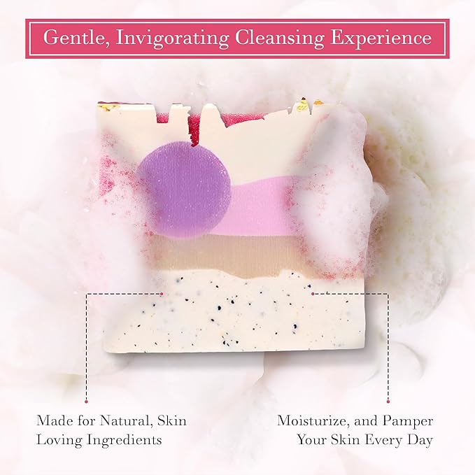 FinchBerry Relaxation Soap Bar Set โ Natural Face & Body Care Collection with Handmade Soaps โ Made with Organic Olive Oil, Coconut Oil, and Shea Butter โ Ideal Gift Pack of 6 (4.5 oz Each)